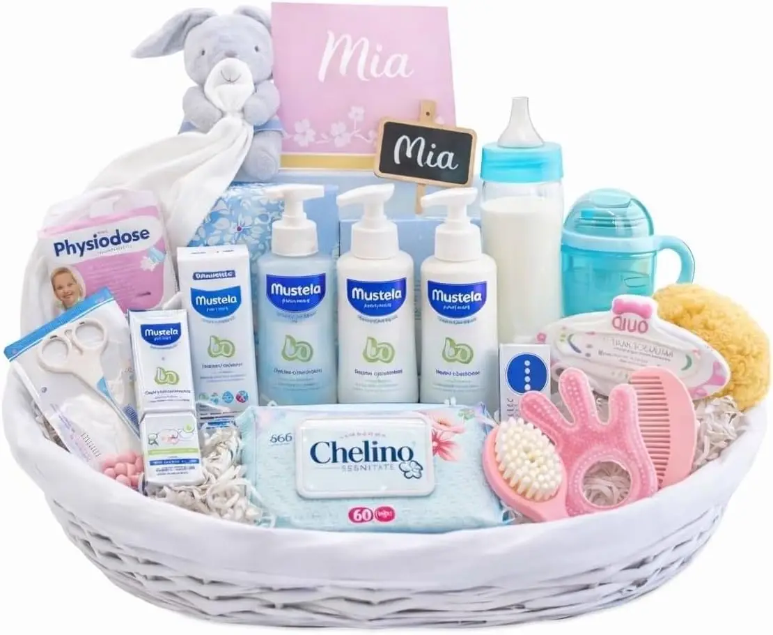 Catalina Lunares cesta bebé top essential regalo recién nacido económica