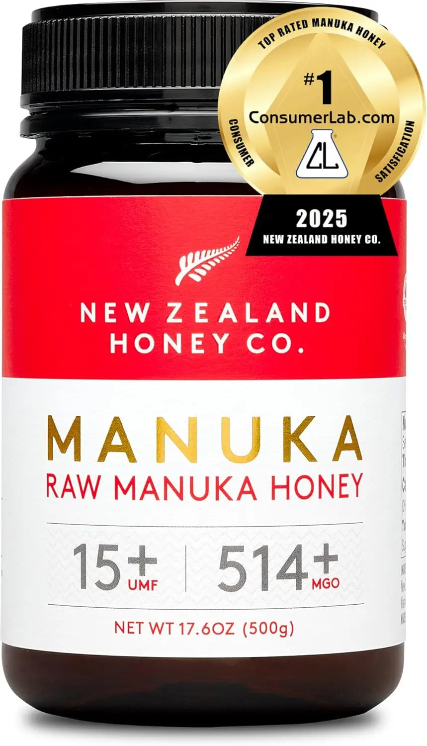 New Zealand Honey Co miel Manuka MGO 514+ UMF 15+ 500g pura saludable