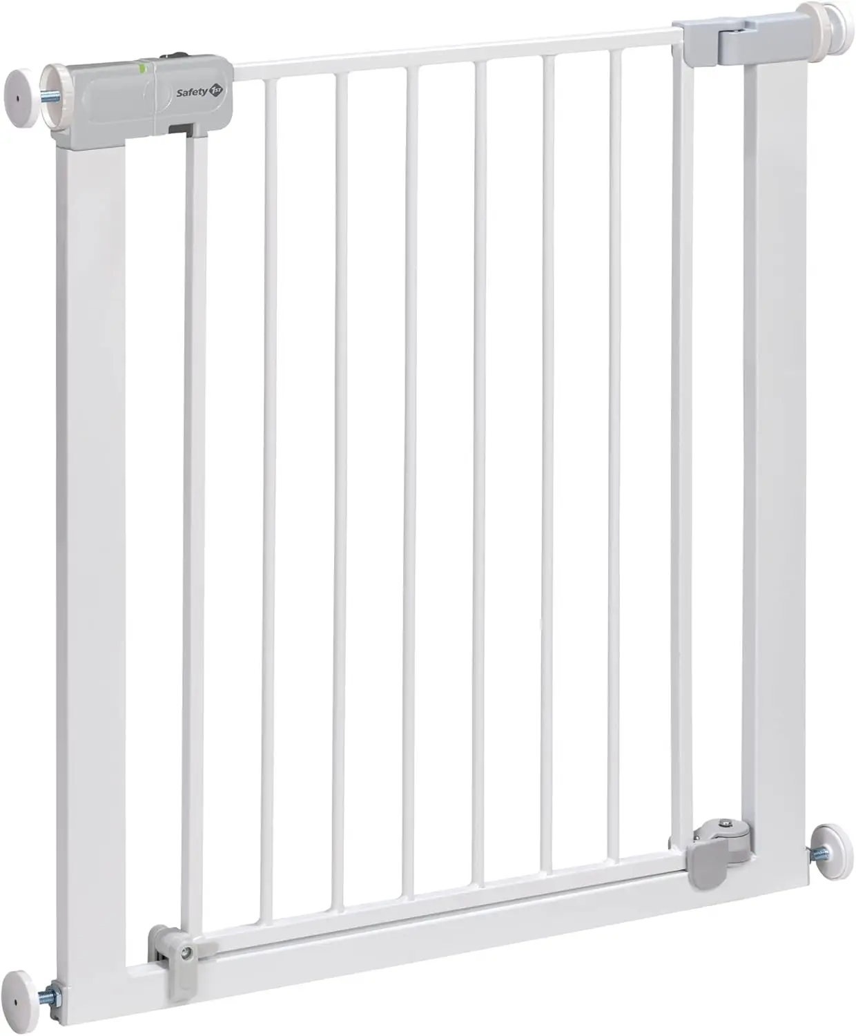 Safety 1st Auto Close barrera seguridad niños escalera presión 73-80cm apertura una mano blanca