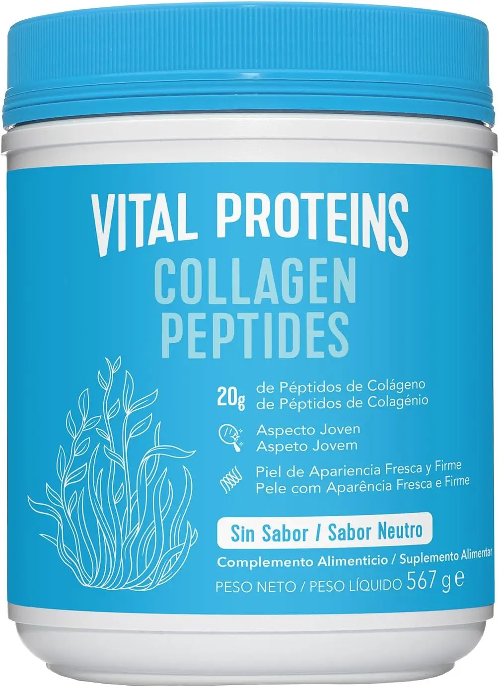 Vital Proteins Collagen Peptides 567g polvo colágeno bovino sin aditivos embarazo