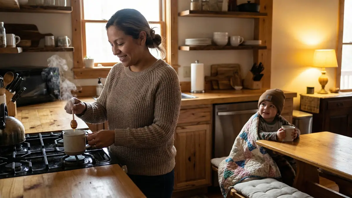 remedios caseros tos niños en casa miel vapor humidificador