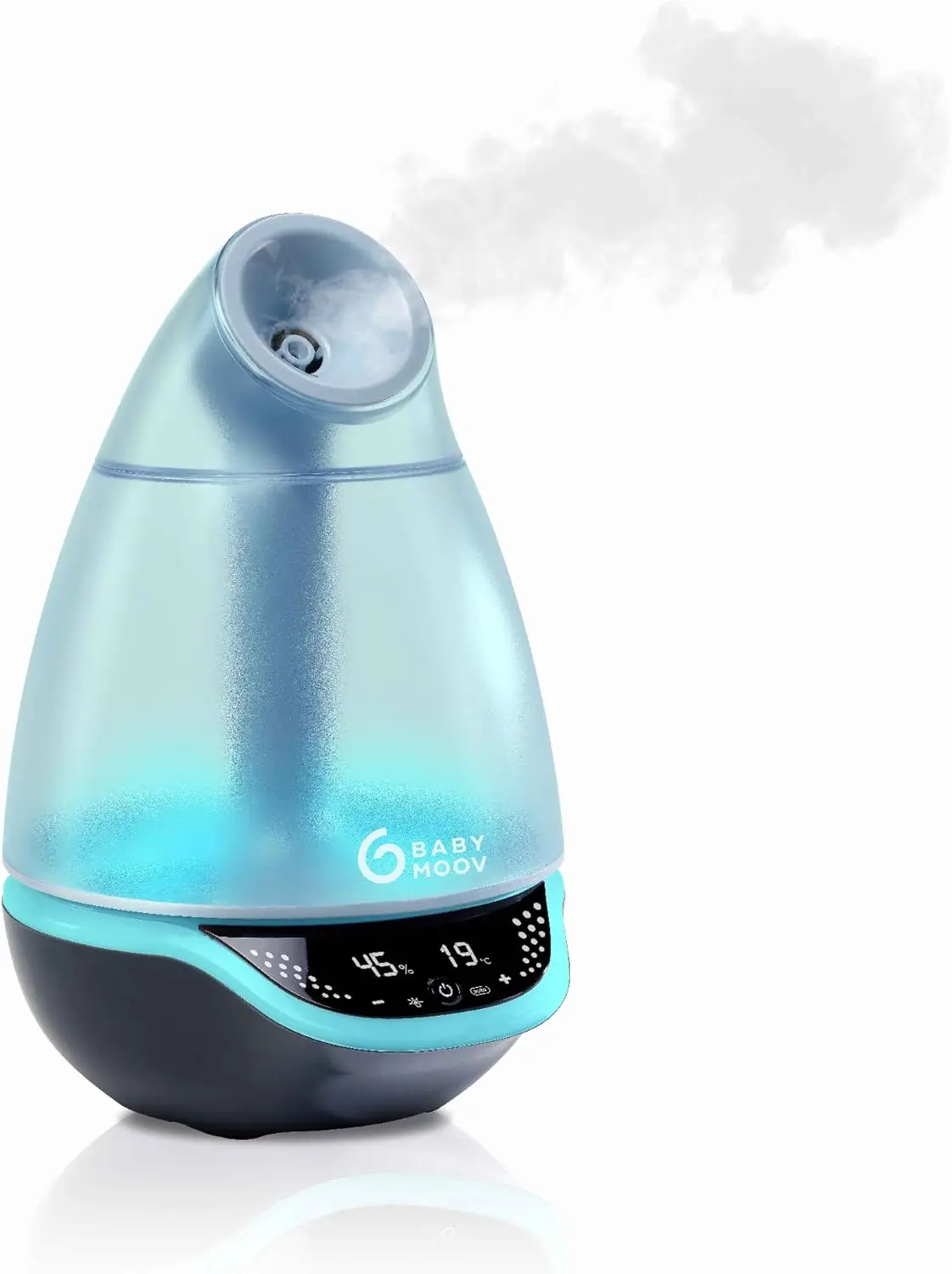 Babymoov humidificador digital Hygro Plus luz nocturna 7 colores control automático humedad difusor