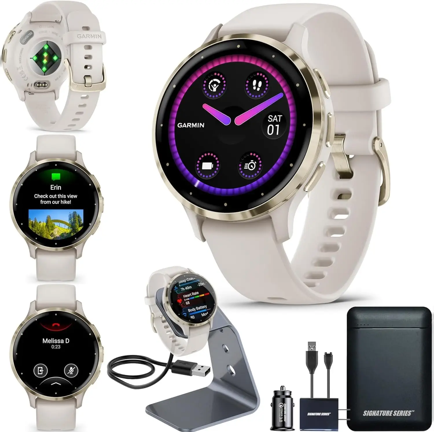 Garmin Venu 3S AMOLED reloj inteligente mujer GPS salud femenina ciclo menstrual