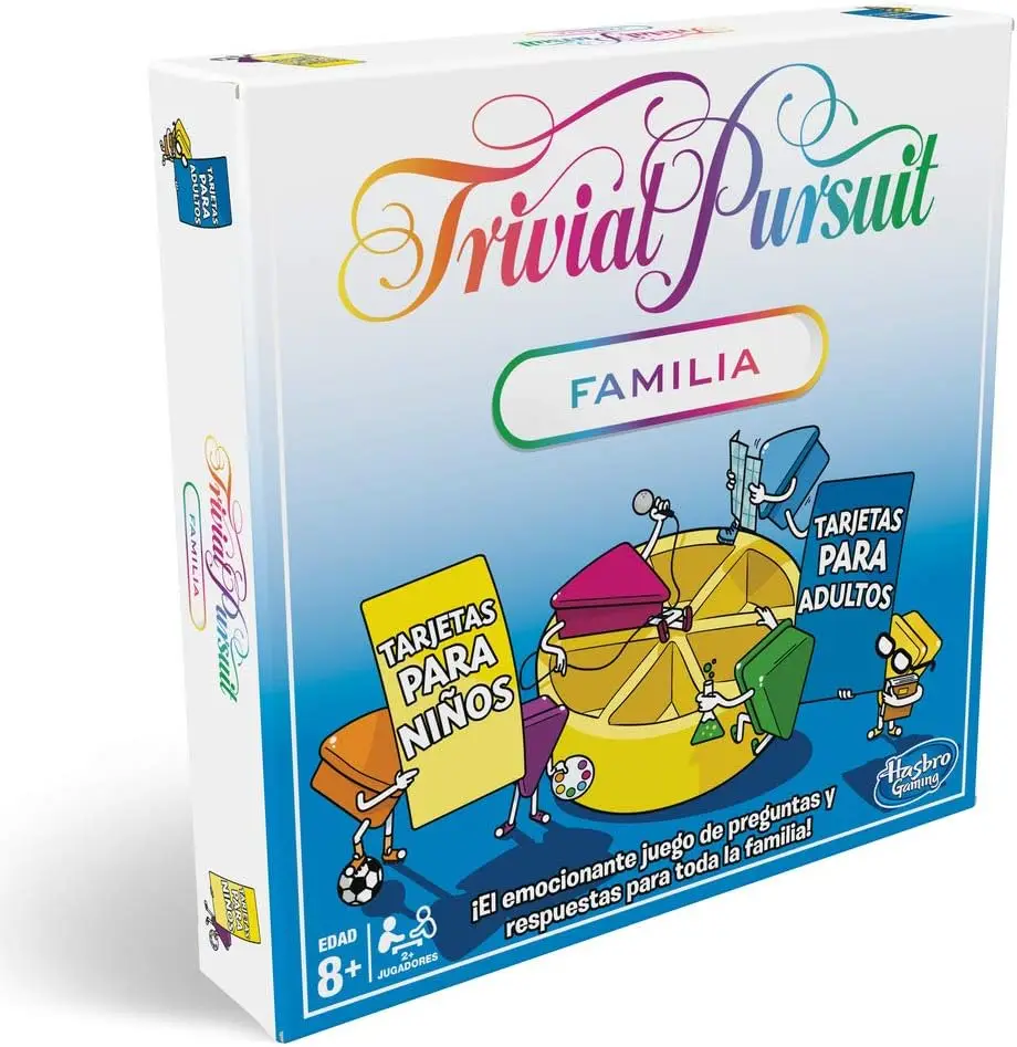 Trivial Pursuit edición familiar juego preguntas noche juegos familia 3 hijos