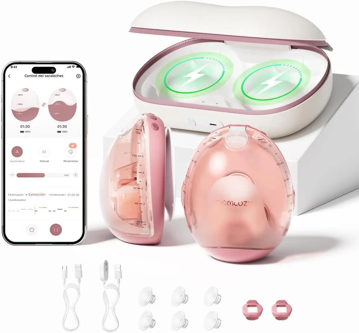 Momcozy Air 1 sacaleches ultra fino manos libres 2026