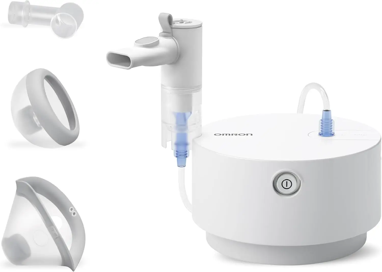 OMRON X105 Advanced nebulizador niños adultos todo en uno enfermedades respiratorias agudas crónicas blanco