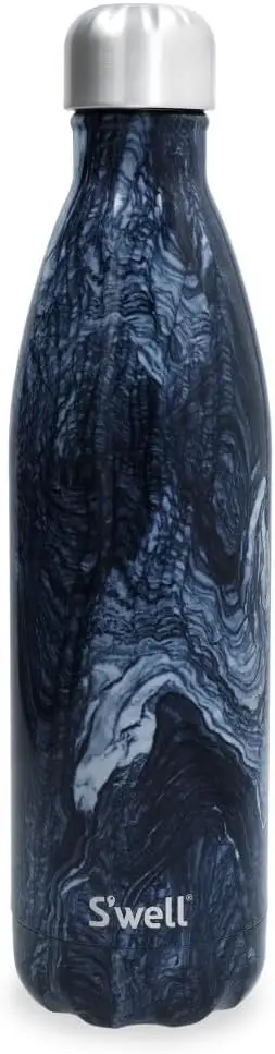 S'well botella agua reutilizable acero inoxidable 750ml mármol azurita triple aislamiento prueba fugas