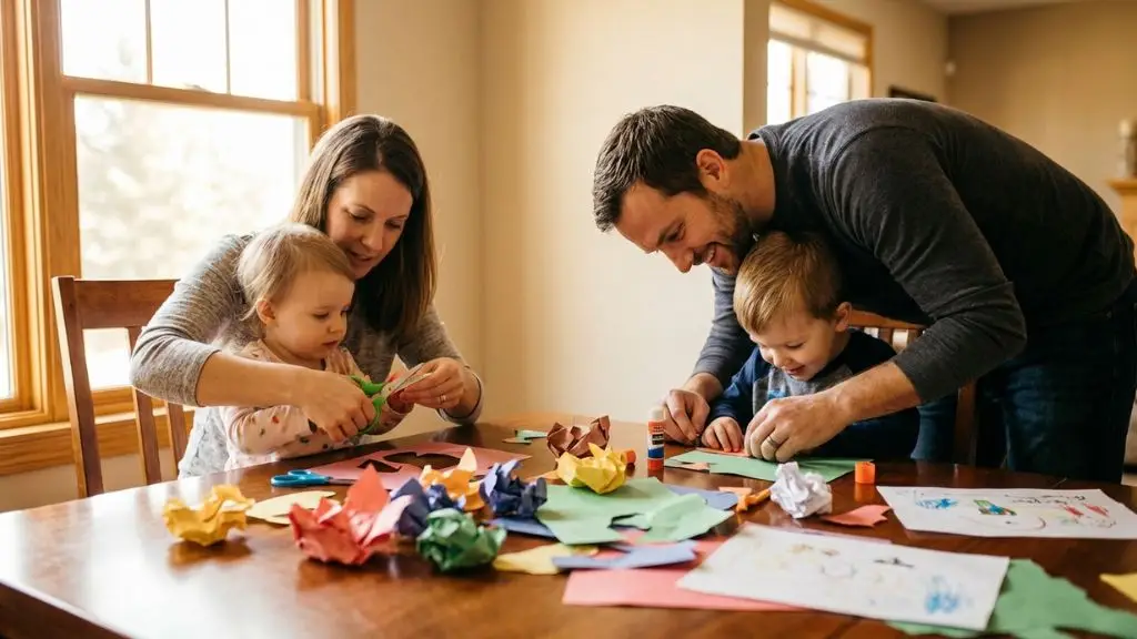 Tradiciones creativas en familia — manualidades huerto proyectos creativos como ritual familiar