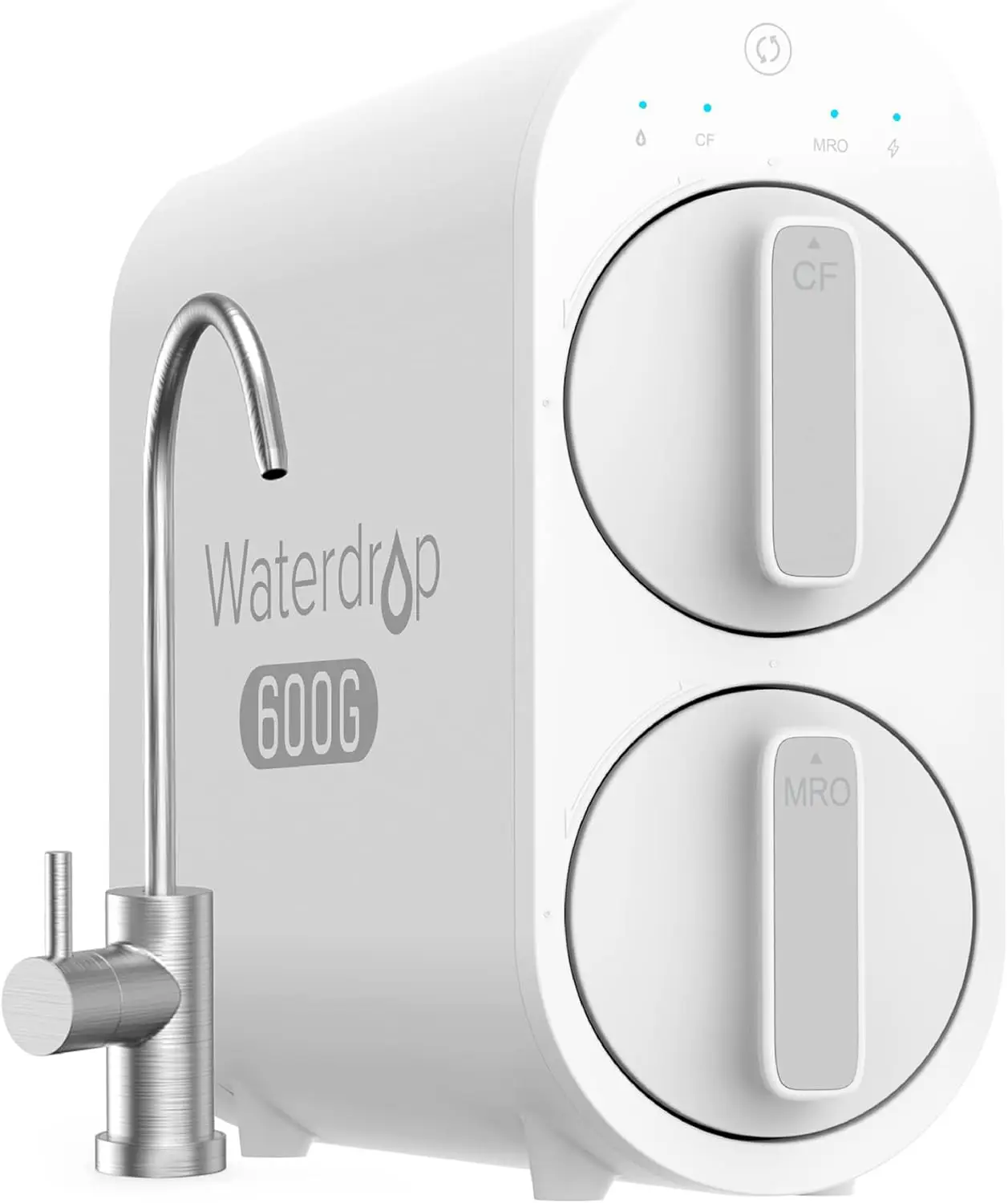 Waterdrop RO sistema filtración agua ósmosis inversa 227L 2:1 puro drenaje sin tanque 7 etapas