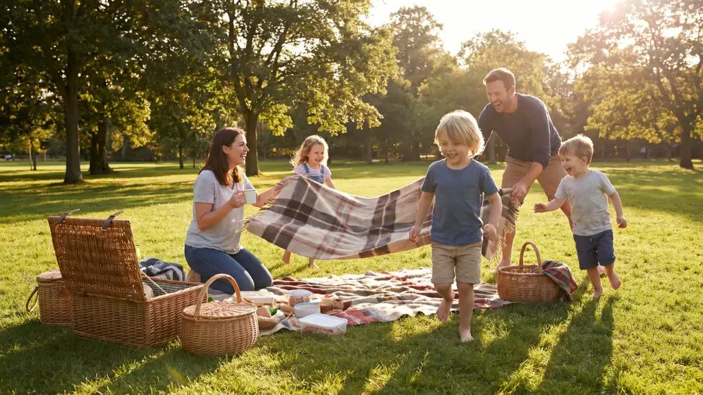 actividades al aire libre y picnic en familia