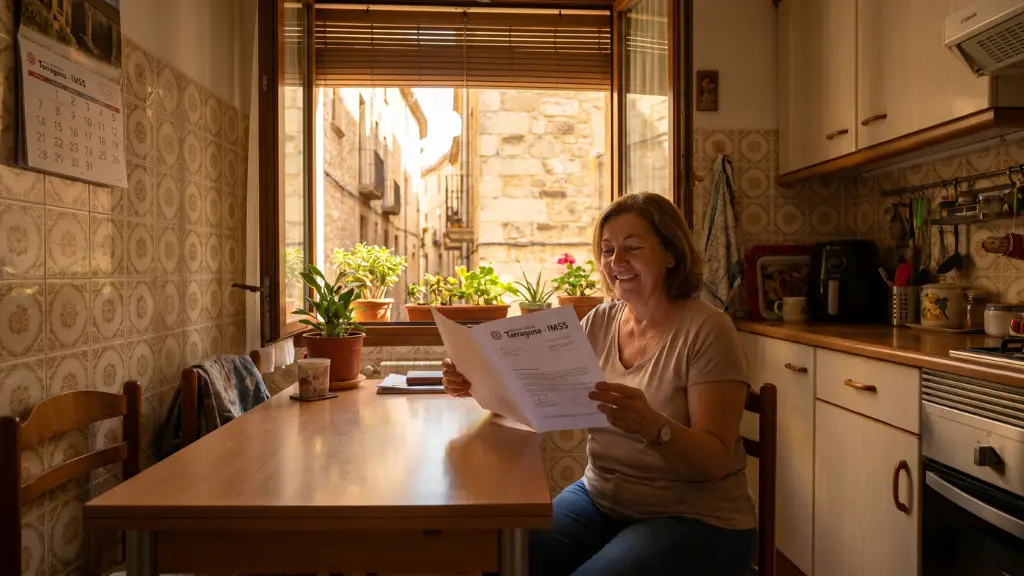 Madre aliviada tras recibir la confirmación de las ayudas de alquiler y urgencia del Institut Municipal de Serveis Socials de Tarragona