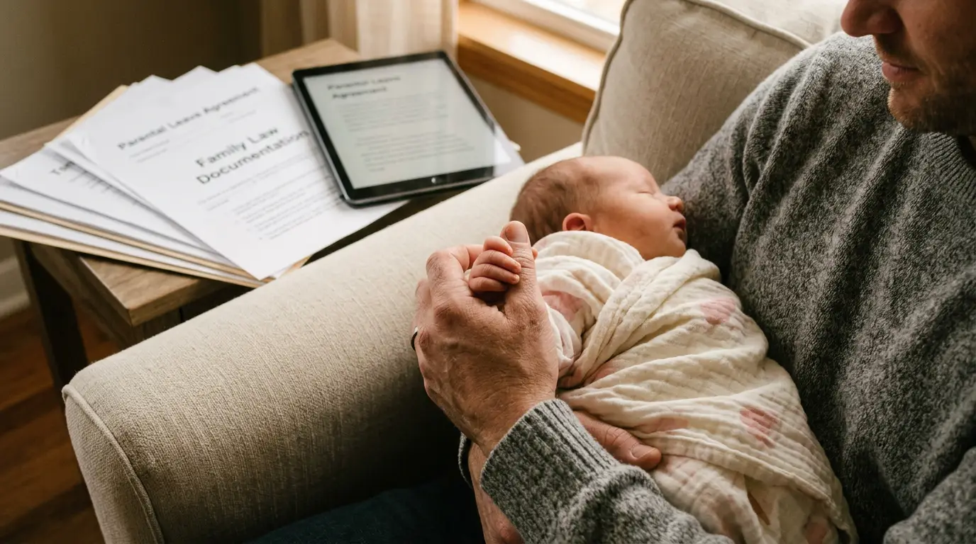 Segundo progenitor disfrutando de sus 16 semanas de baja