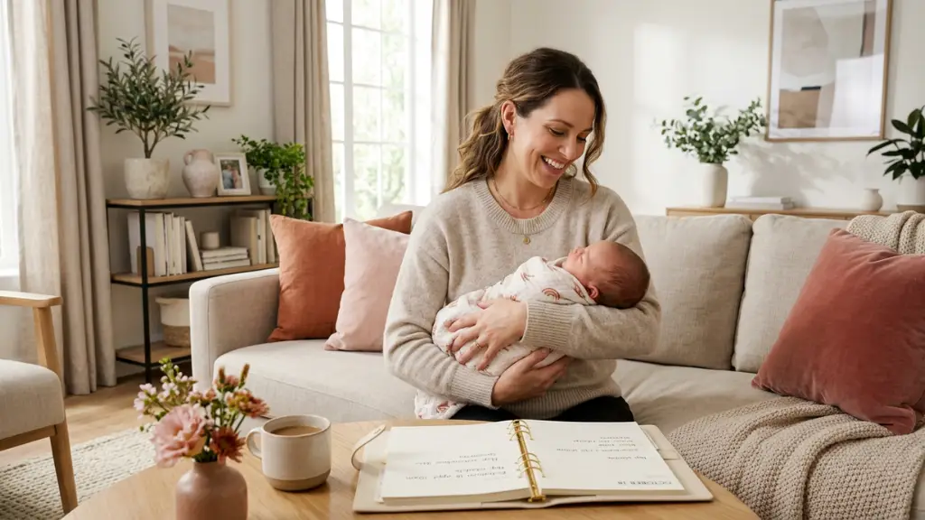 Madre monoparental organizando las 26 semanas de baja legal