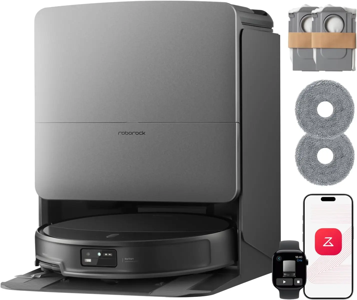 Roborock Saros 20 Set robot aspirador succión extrema