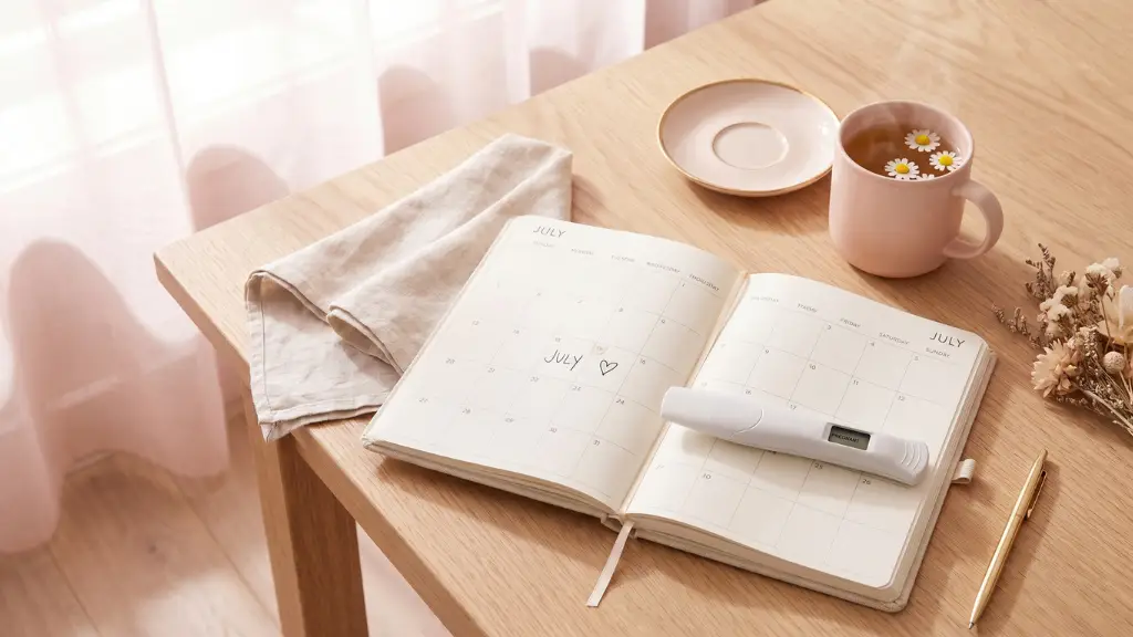 Calendario menstrual explicando los días fértiles y el riesgo de embarazo con la regla