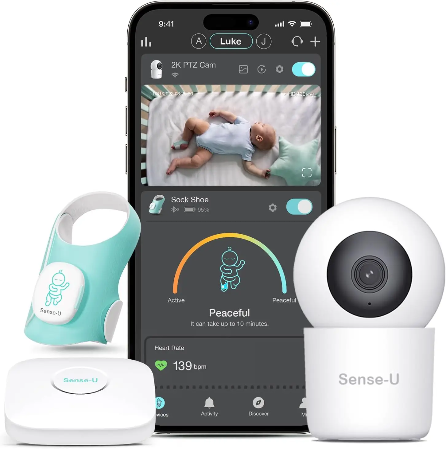 Sense-U Baby Sock Shoe Bundle Monitor inteligente