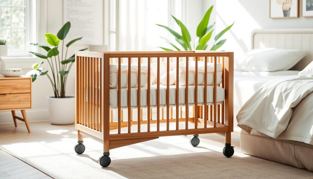 cuna colecho con ruedas
