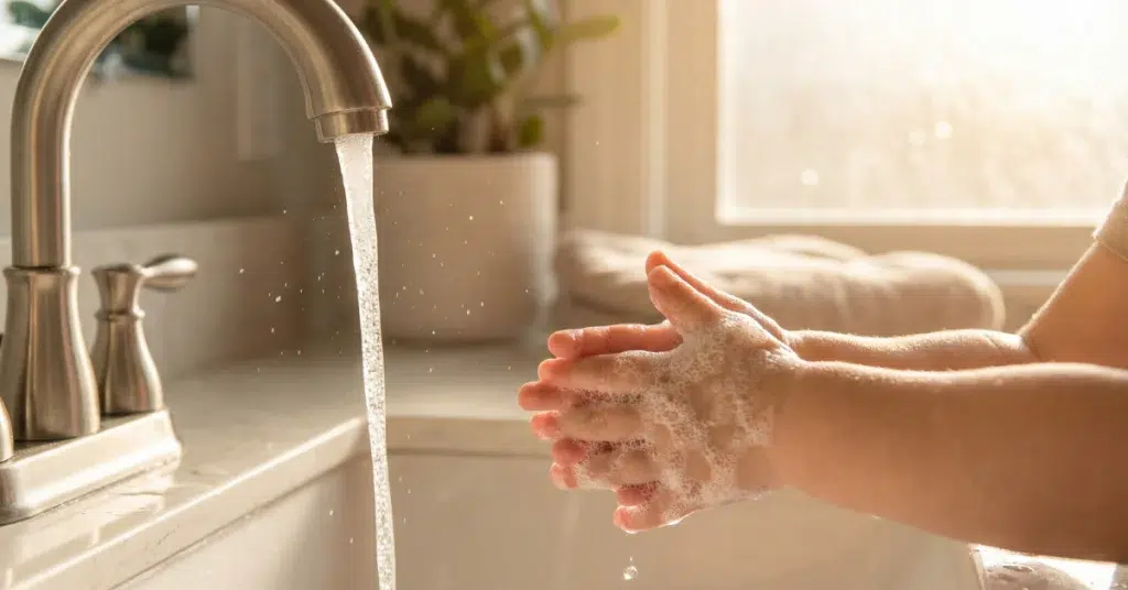 higiene de manos para evitar el contagio del impétigo en niños