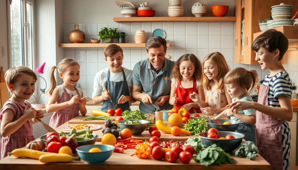 cocinar en familia