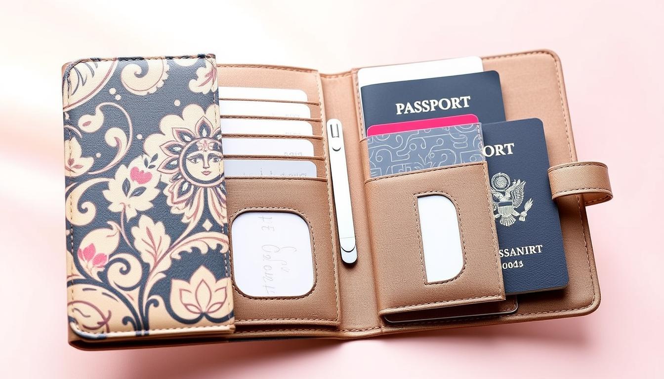 porta pasaporte familiar