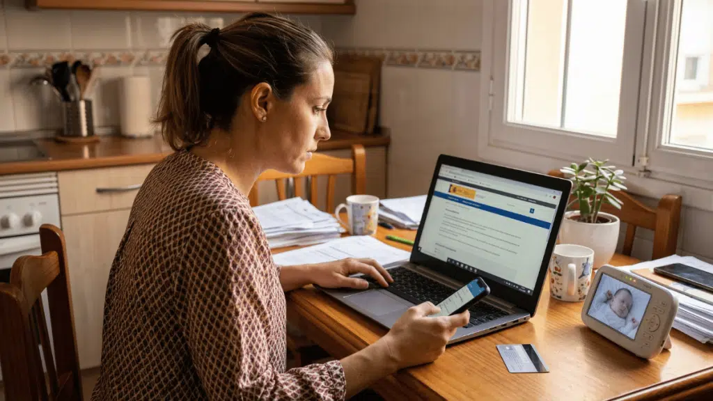 Mujer solicitando la ayuda
