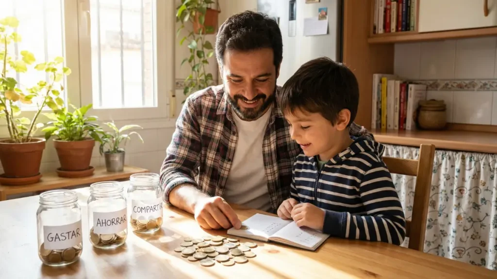 Educación Financiera para Niños: Guía Completa por Edades, 20 Actividades y Calculadora de Interés Compuesto