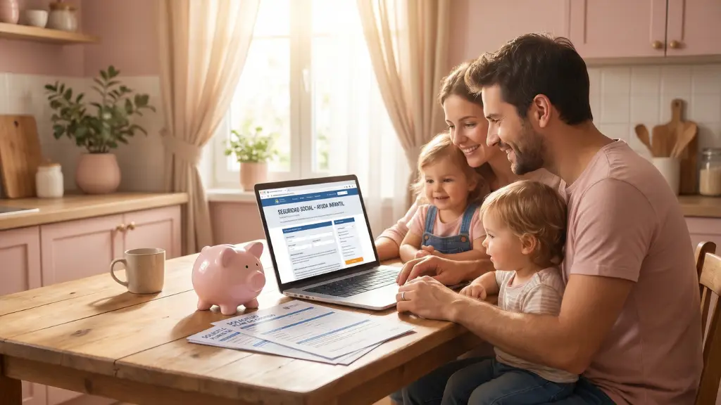 Familia tramitando la ayuda