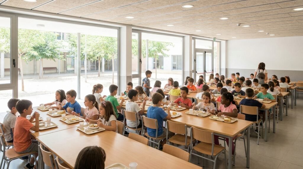 Comedor escolar y ayudas para el curso 2026-2027 por comunidad autónoma