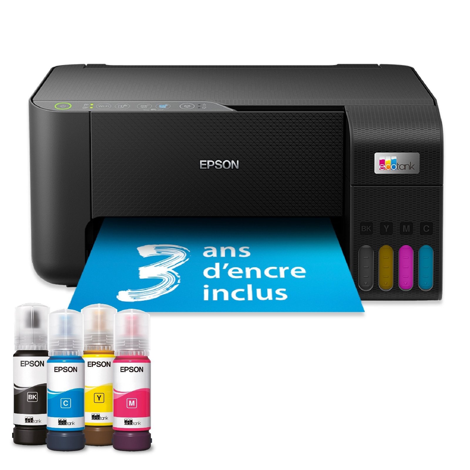 Impresora Epson EcoTank ET-2862 sobre fondo blanco