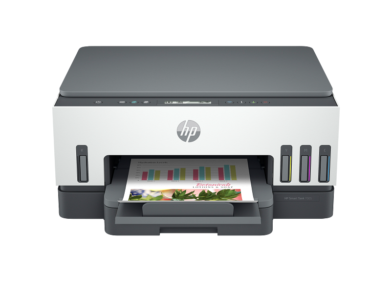 Impresora multifunción HP Smart Tank 7007 con depósitos de tinta y doble cara automático